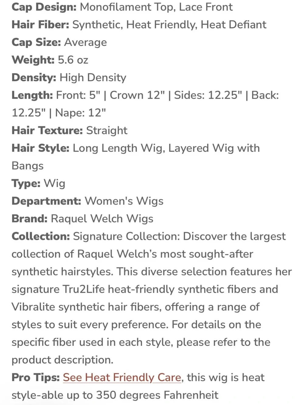 Raquel Welch Showstopper - Cinnabar